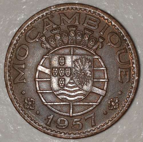 1957 - 1 ESCUDO - MOCAMBIQUE - MOZAMBIQUE - (Bronze)